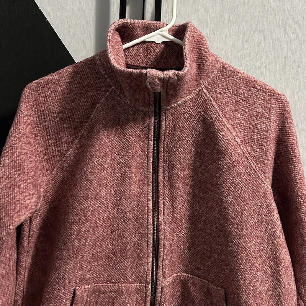 L.L. Bean Heritage‎ Marled Fleece Zip Cardigan Jacket Women's Size XS